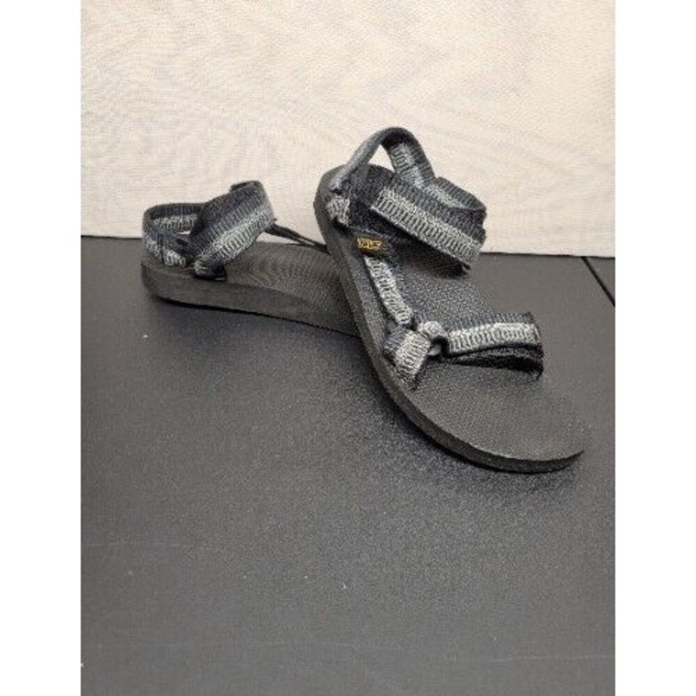 Teva Men's SZ 8 Original Universal Sandal 1004006 Black Adjustable Straps